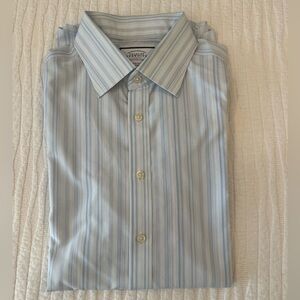 Charles Tyrwhitt Light Blue Striped Dress Shirt